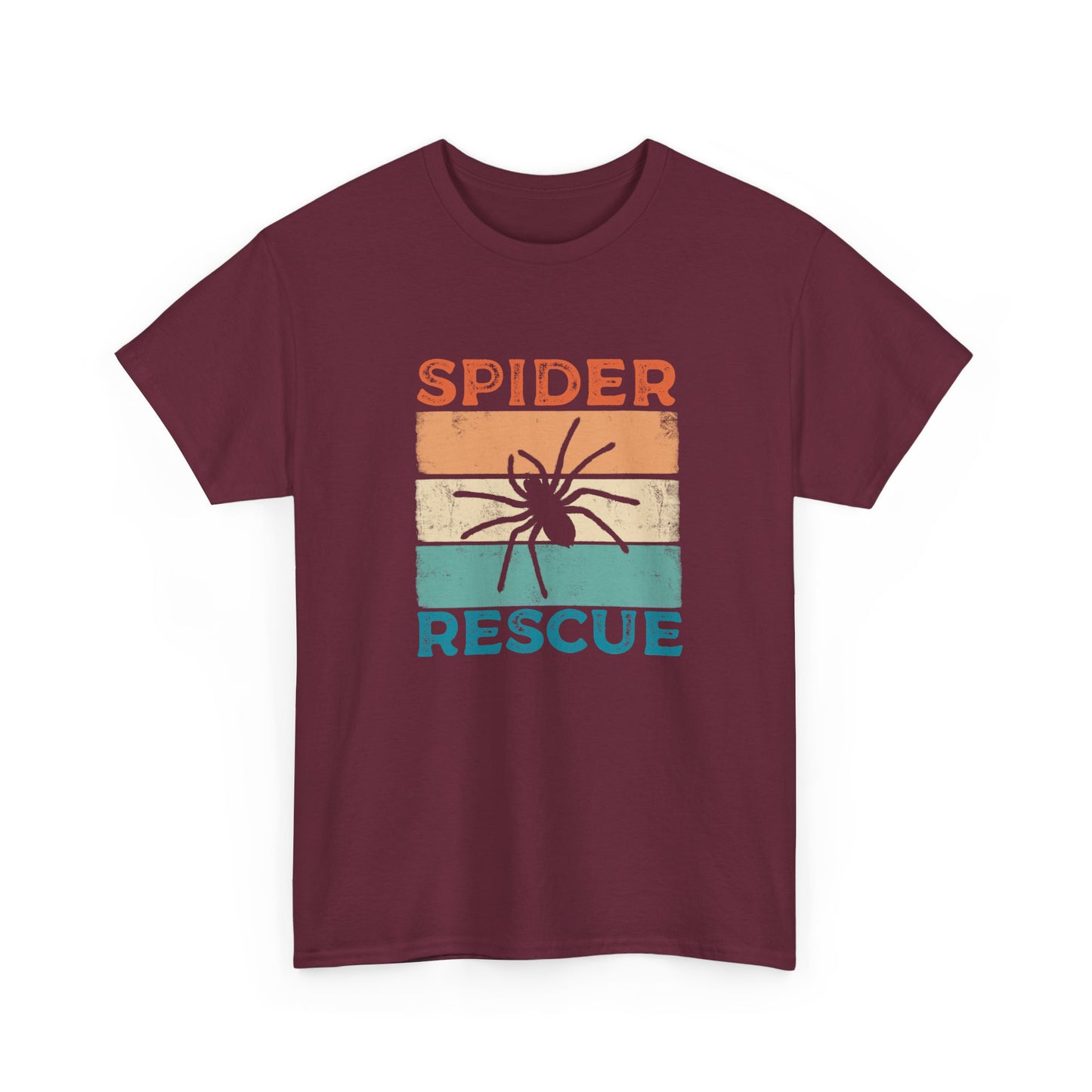 Spider Rescue T-shirt, Retro Colour Design for Spider Lovers, Save the Spiders Tee, Funny T-shirt for Animal Rescuers