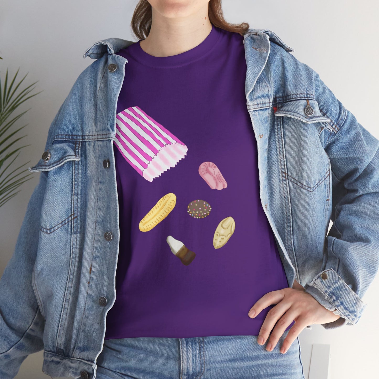 Nostalgic Penny Sweets Bag T-Shirt, Eighties Memories For Sugar Addicts