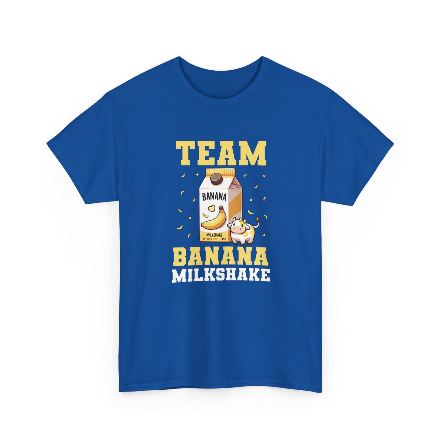 Team Banana Milkshake Unisex Tee, Fun Graphic T-Shirt for Banana Lovers