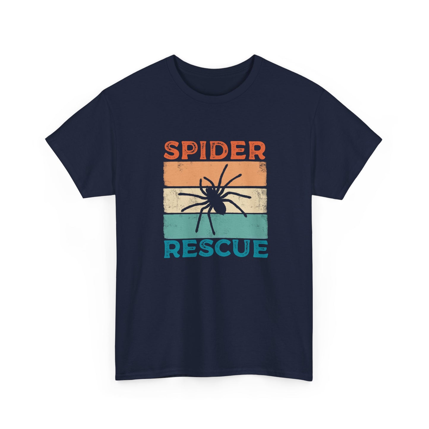 Spider Rescue T-shirt, Retro Colour Design for Spider Lovers, Save the Spiders Tee, Funny T-shirt for Animal Rescuers