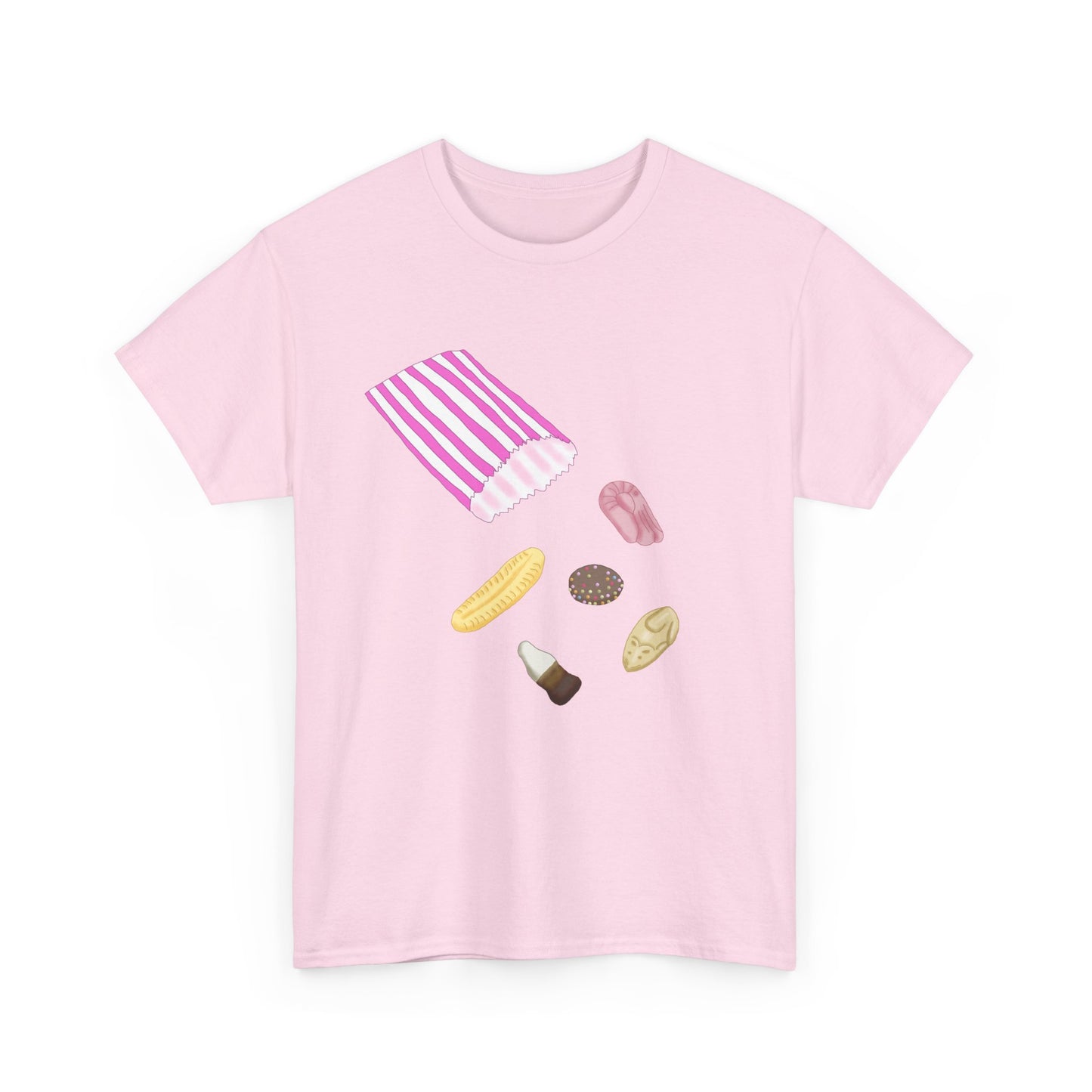 Nostalgic Penny Sweets Bag T-Shirt, Eighties Memories For Sugar Addicts