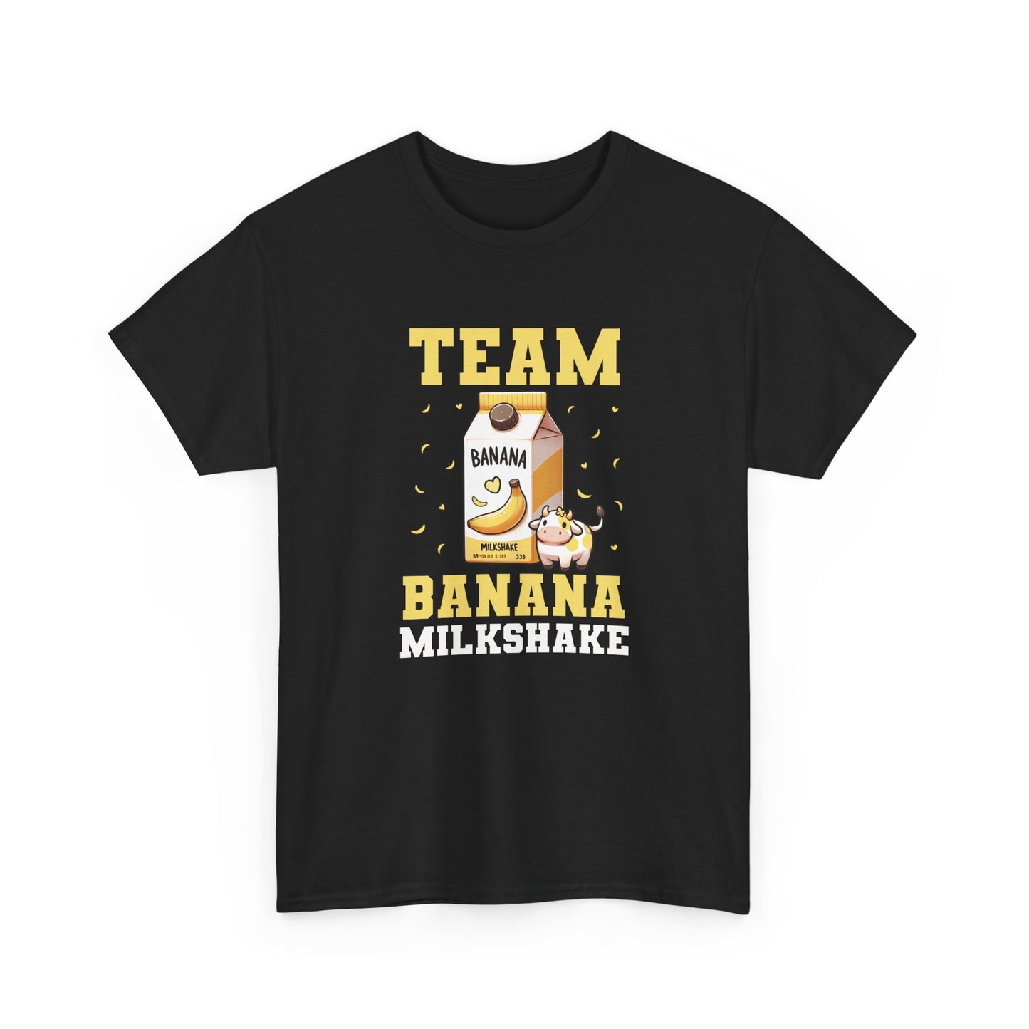 Team Banana Milkshake Unisex Tee, Fun Graphic T-Shirt for Banana Lovers