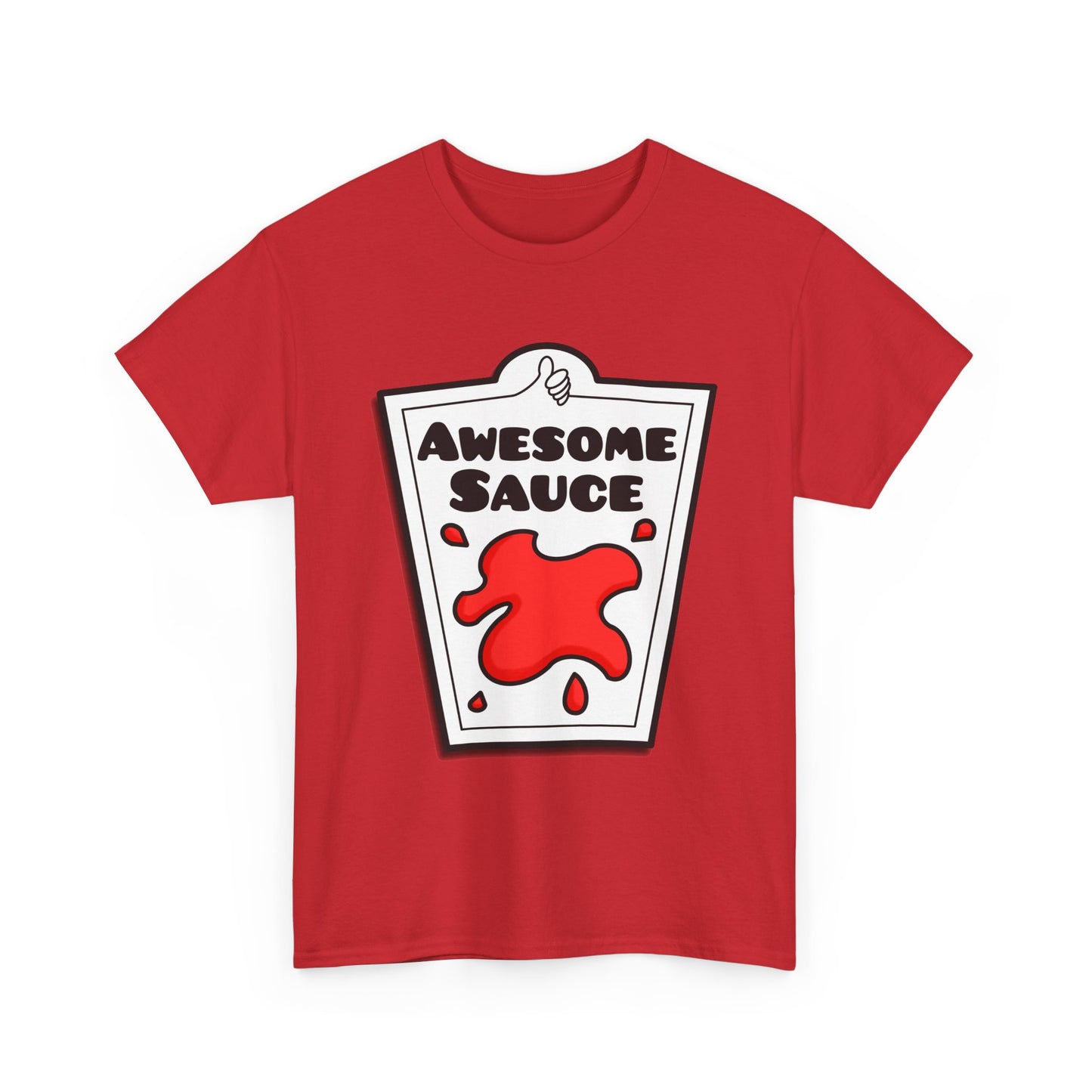 Awesome Sauce Unisex T-Shirt - Fancy Dress Costume In Red