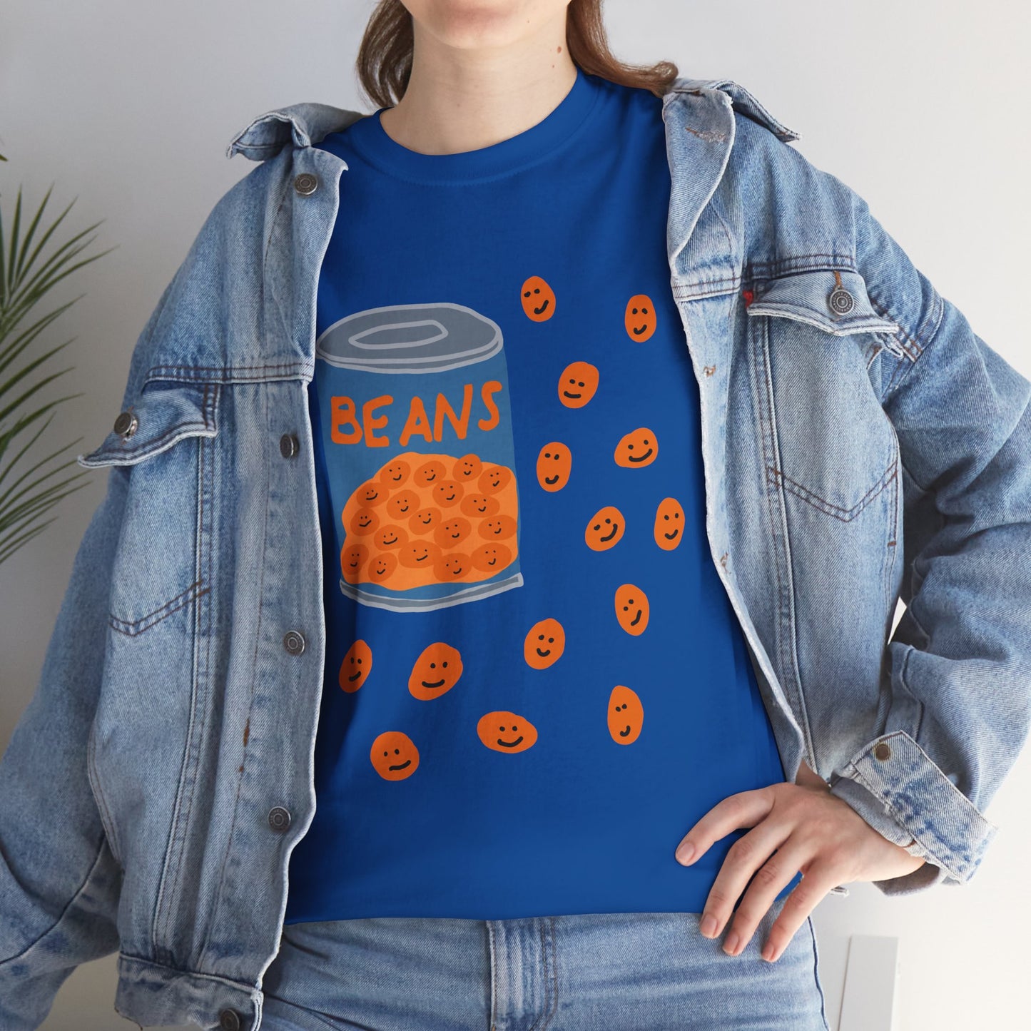 Happy Baked Beans Unisex T-Shirt, Quirky Food Lover Gift