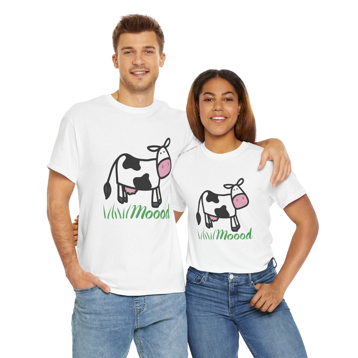 Cute Cow Mood T-Shirt, Cow Lovers Moody Emotion Tee
