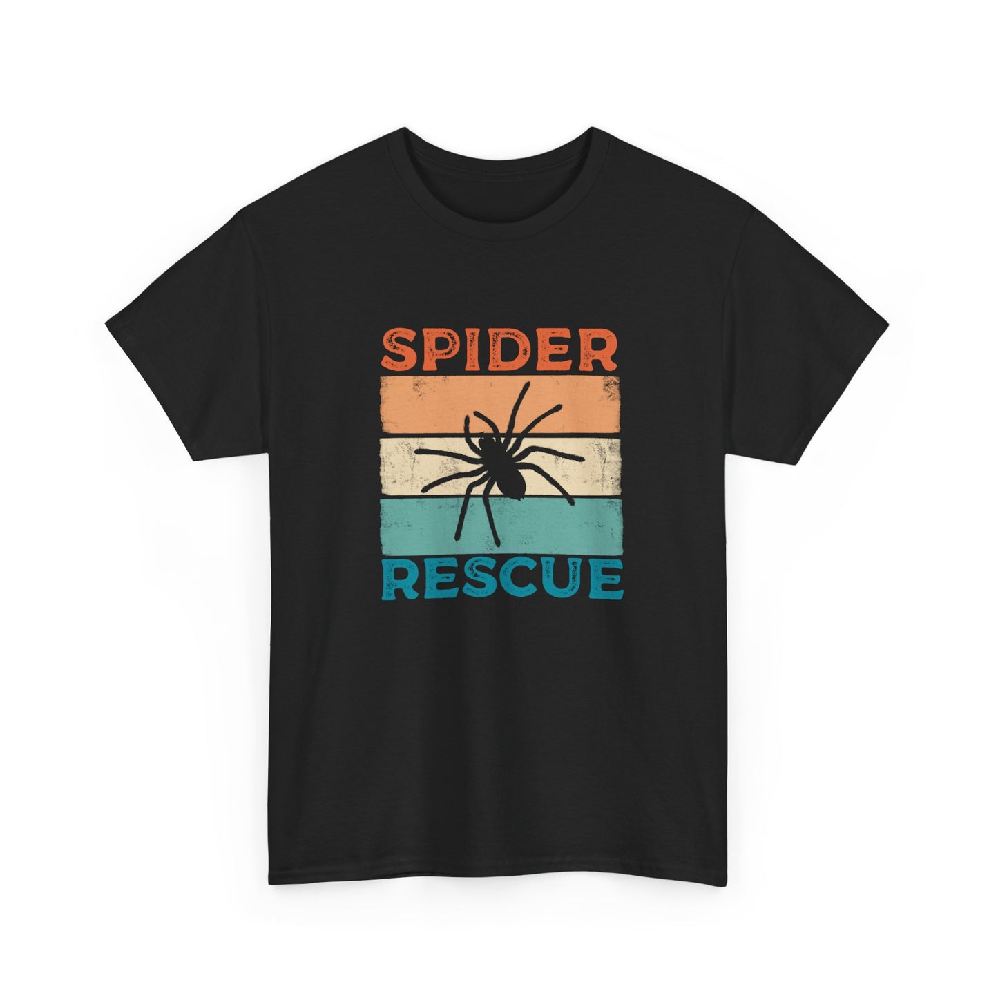 Spider Rescue T-shirt, Retro Colour Design for Spider Lovers, Save the Spiders Tee, Funny T-shirt for Animal Rescuers