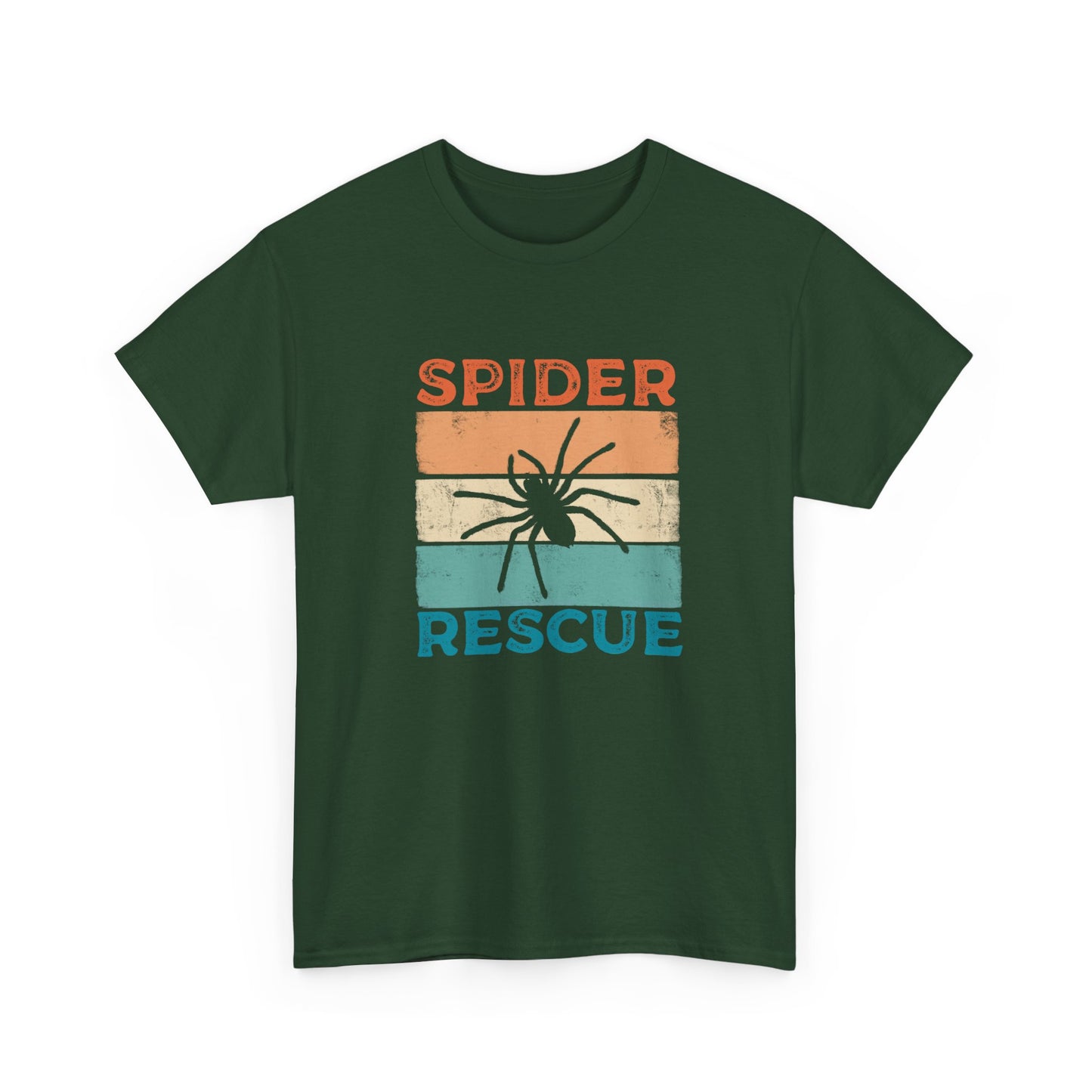 Spider Rescue T-shirt, Retro Colour Design for Spider Lovers, Save the Spiders Tee, Funny T-shirt for Animal Rescuers
