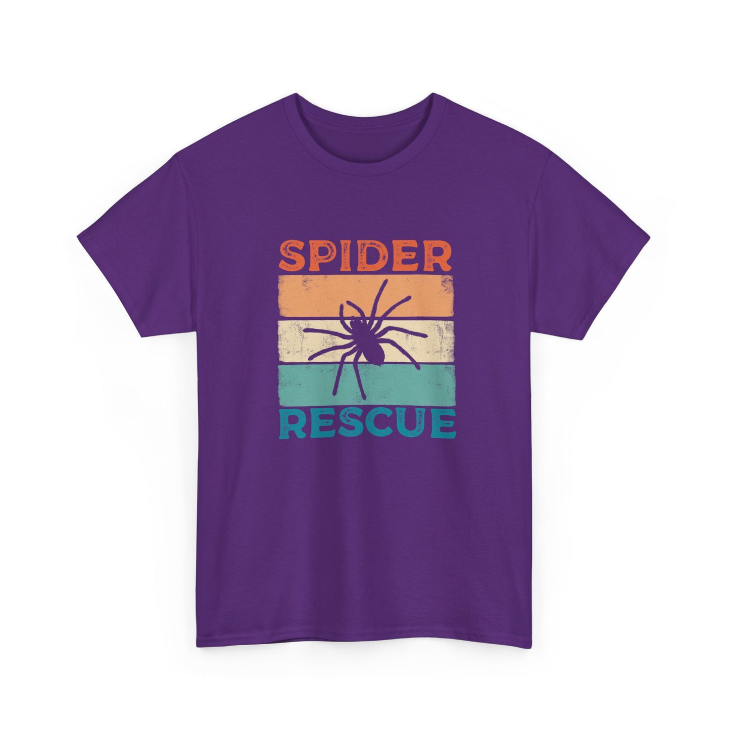 Spider Rescue T-shirt, Retro Colour Design for Spider Lovers, Save the Spiders Tee, Funny T-shirt for Animal Rescuers