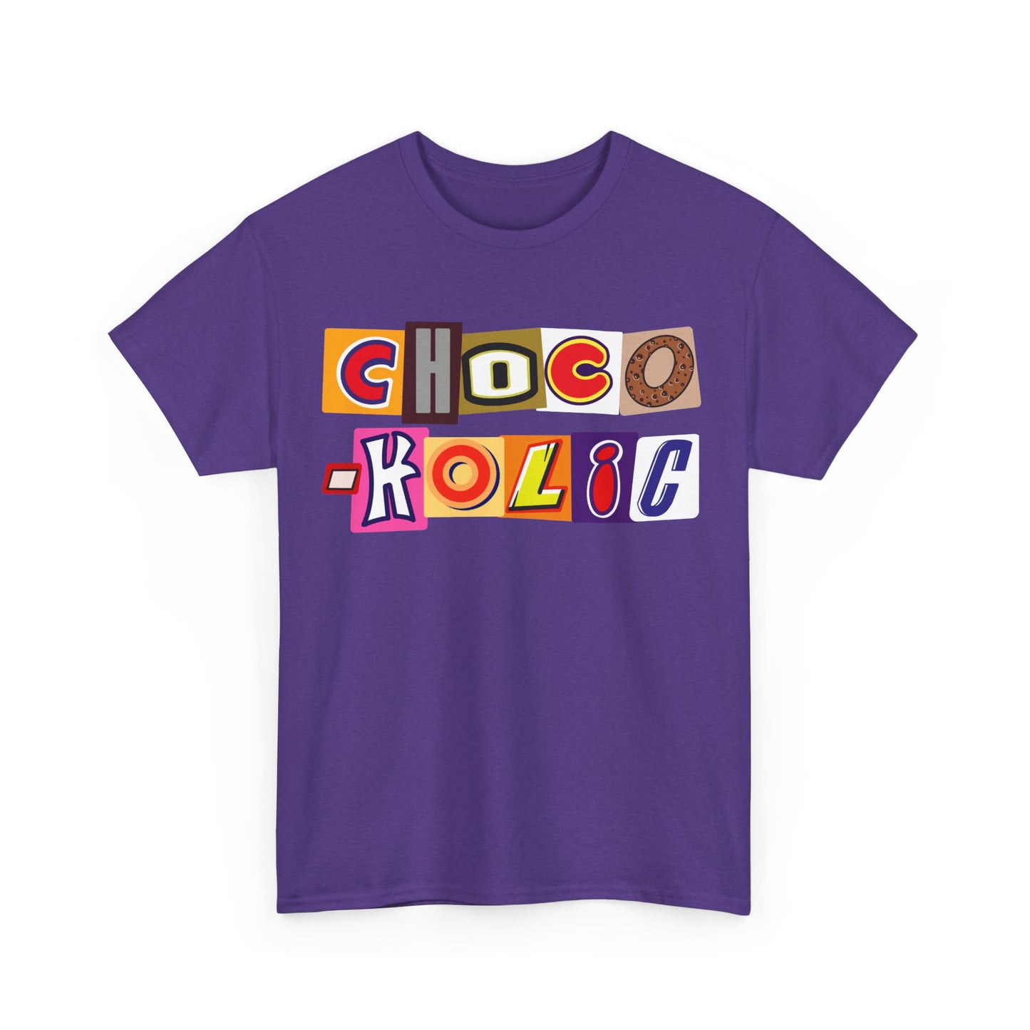 Chocoholic T-shirt, Chocolate Lover Gift, Fun T-shirt with Chocolate Bar Wrapper Logos, Unisex Tee for Chocoholics
