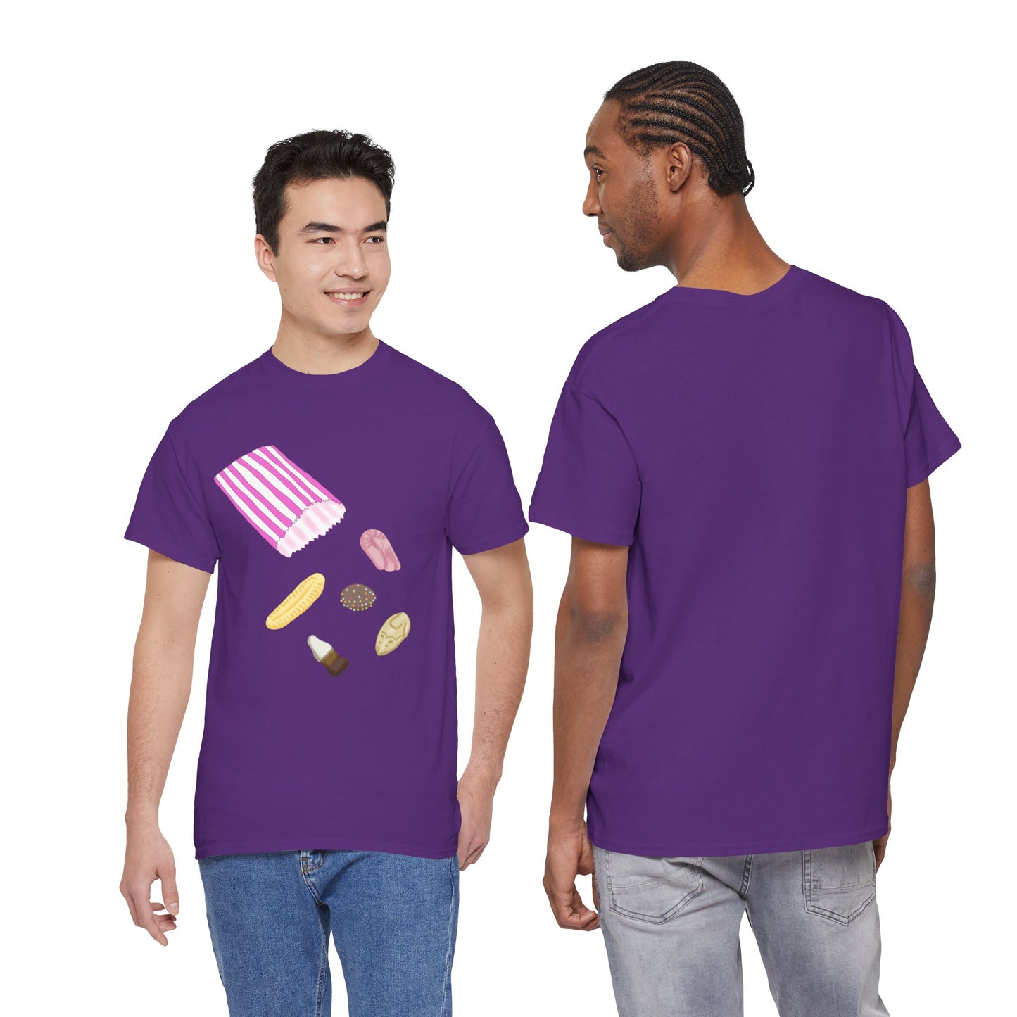 Nostalgic Penny Sweets Bag T-Shirt, Eighties Memories For Sugar Addicts