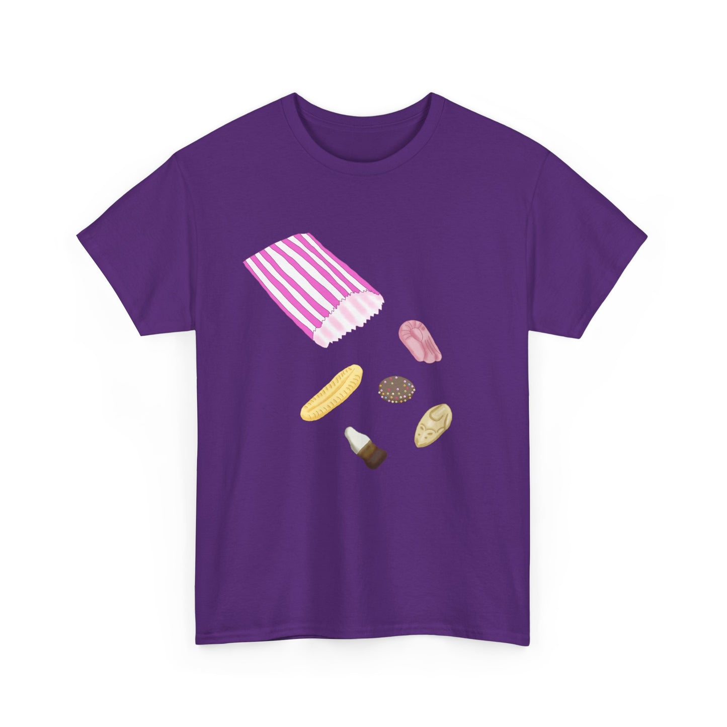 Nostalgic Penny Sweets Bag T-Shirt, Eighties Memories For Sugar Addicts