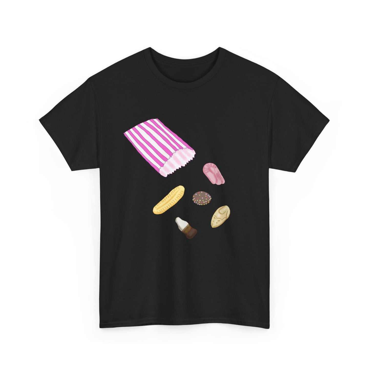 Nostalgic Penny Sweets Bag T-Shirt, Eighties Memories For Sugar Addicts